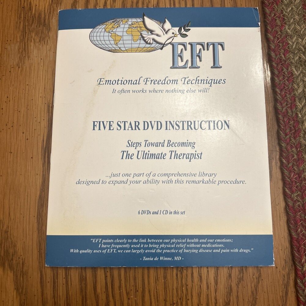 EFT Emotional Freedom Techniques The Ultimate Therapist Instruction 6 DVD 1CD